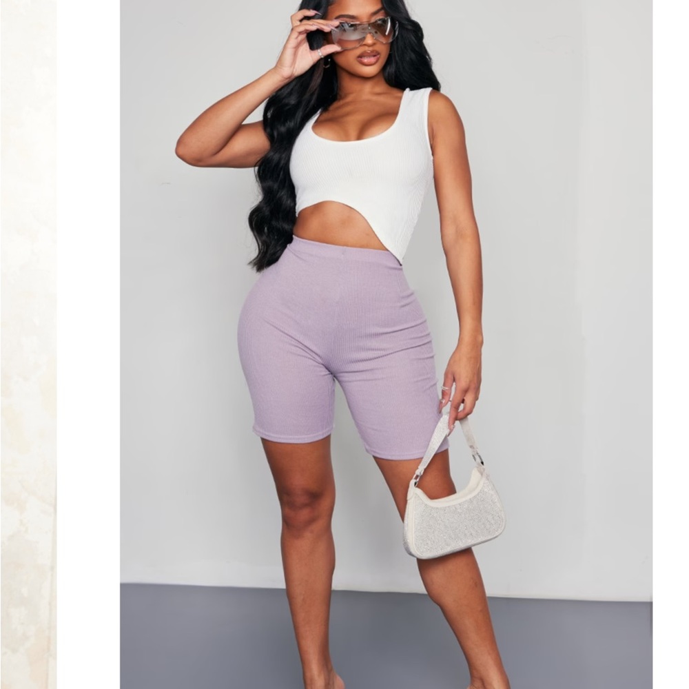 Women's Lavender Biker Shorts